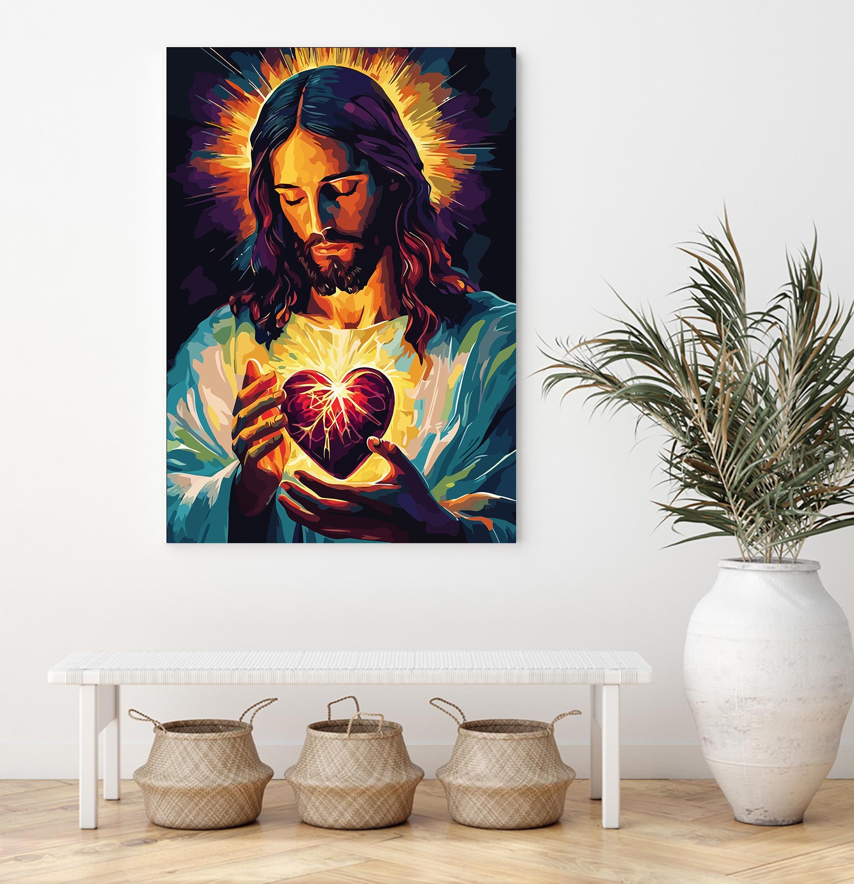 Set Pictură pe numere – Inima Sacră A Lui Isus 6262