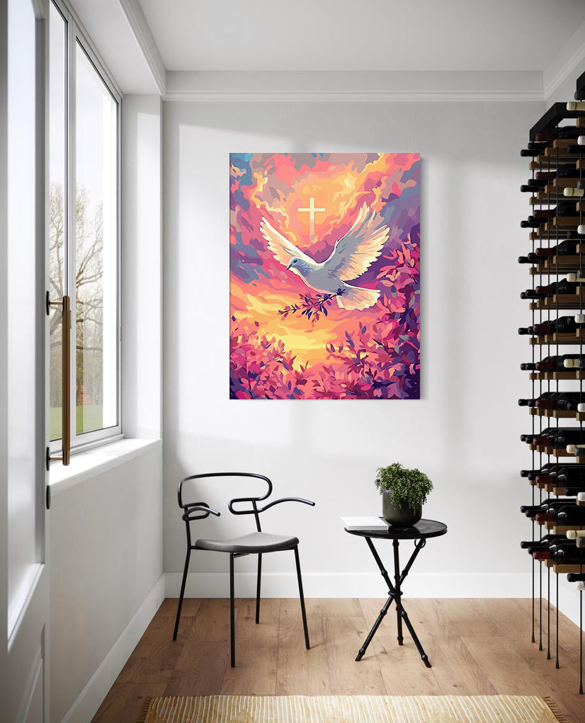 Set Pictură pe numere – Porumbelul Alb 6285