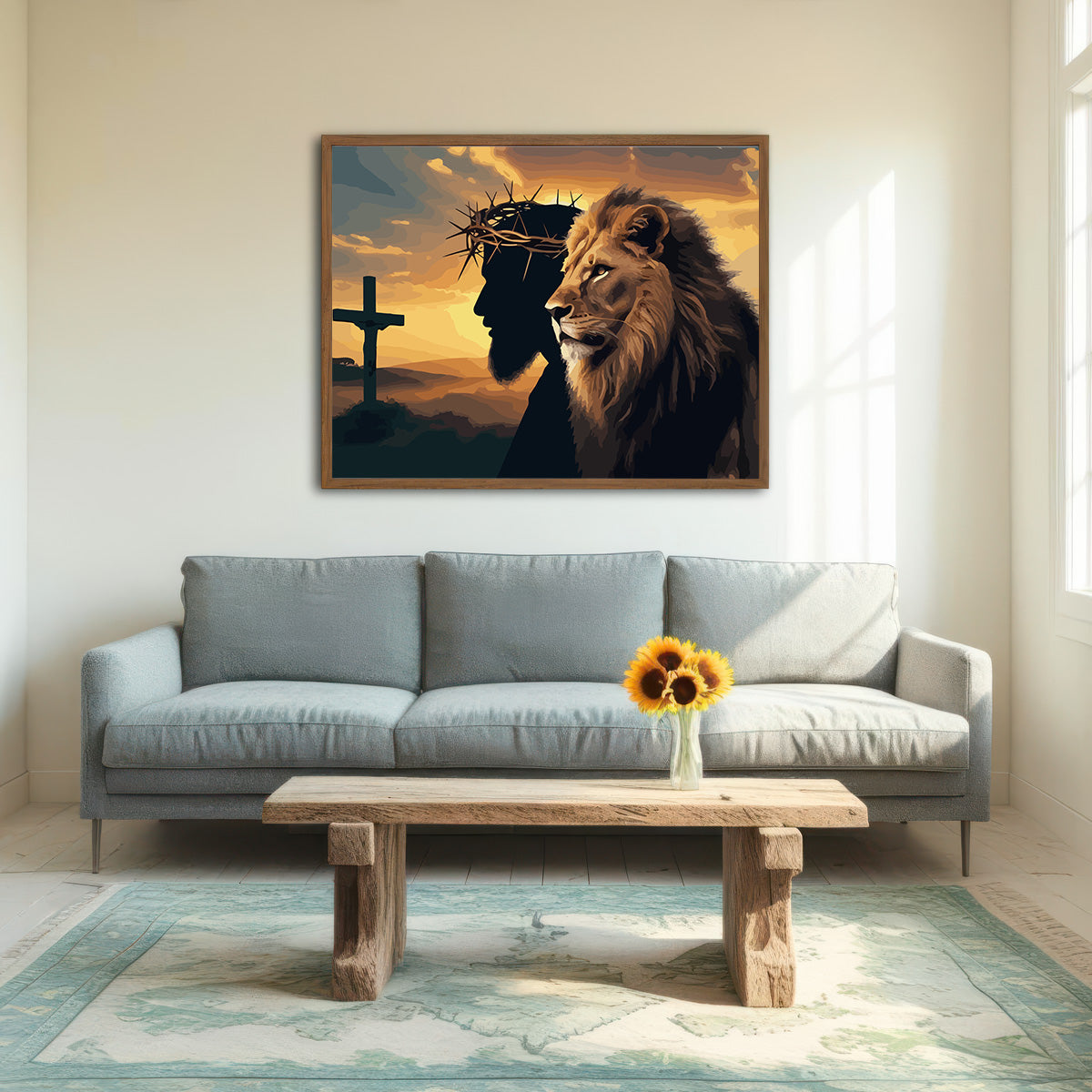 Set Pictură pe numere – Leul Și Crucea 6296