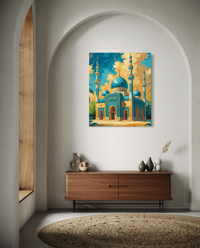 Set Pictură pe numere – Eleganța Moscheii Azurii 6300