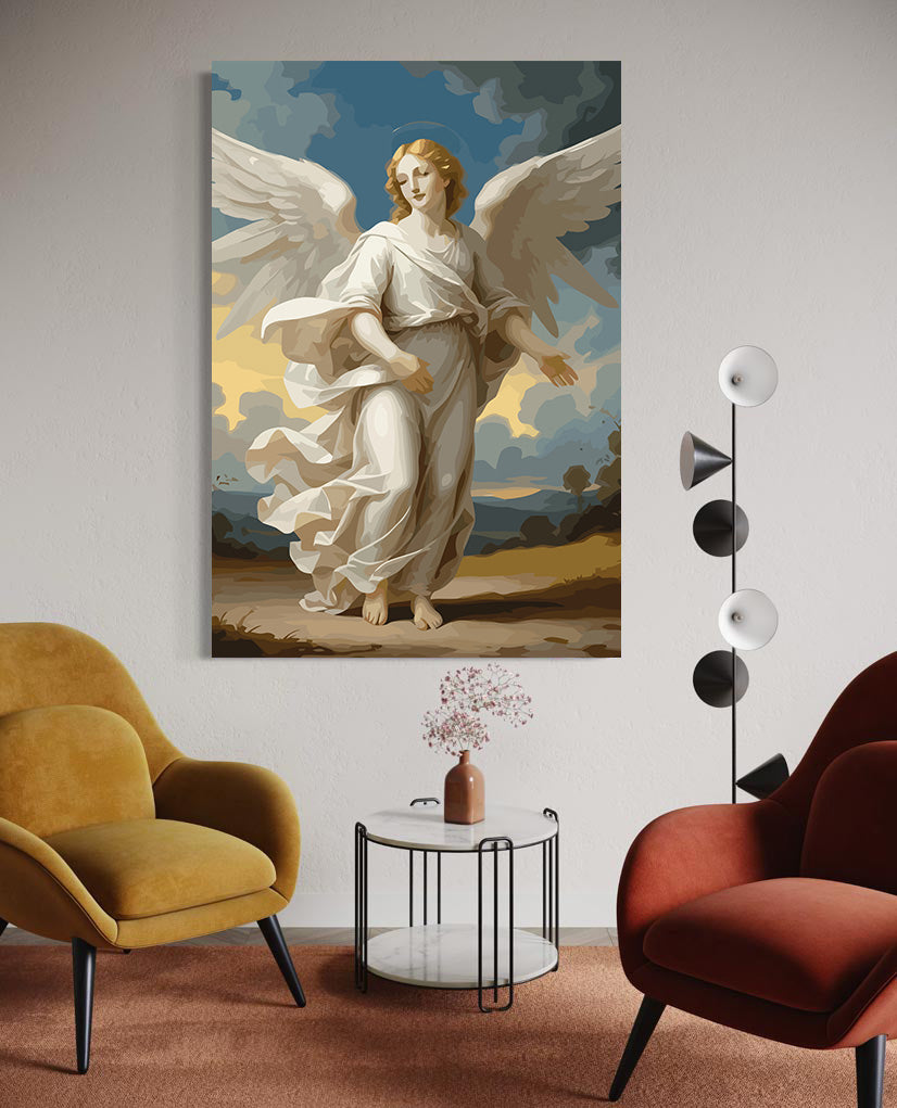 Set Pictură pe numere – Înger Ceresc În Robe Albe 6304