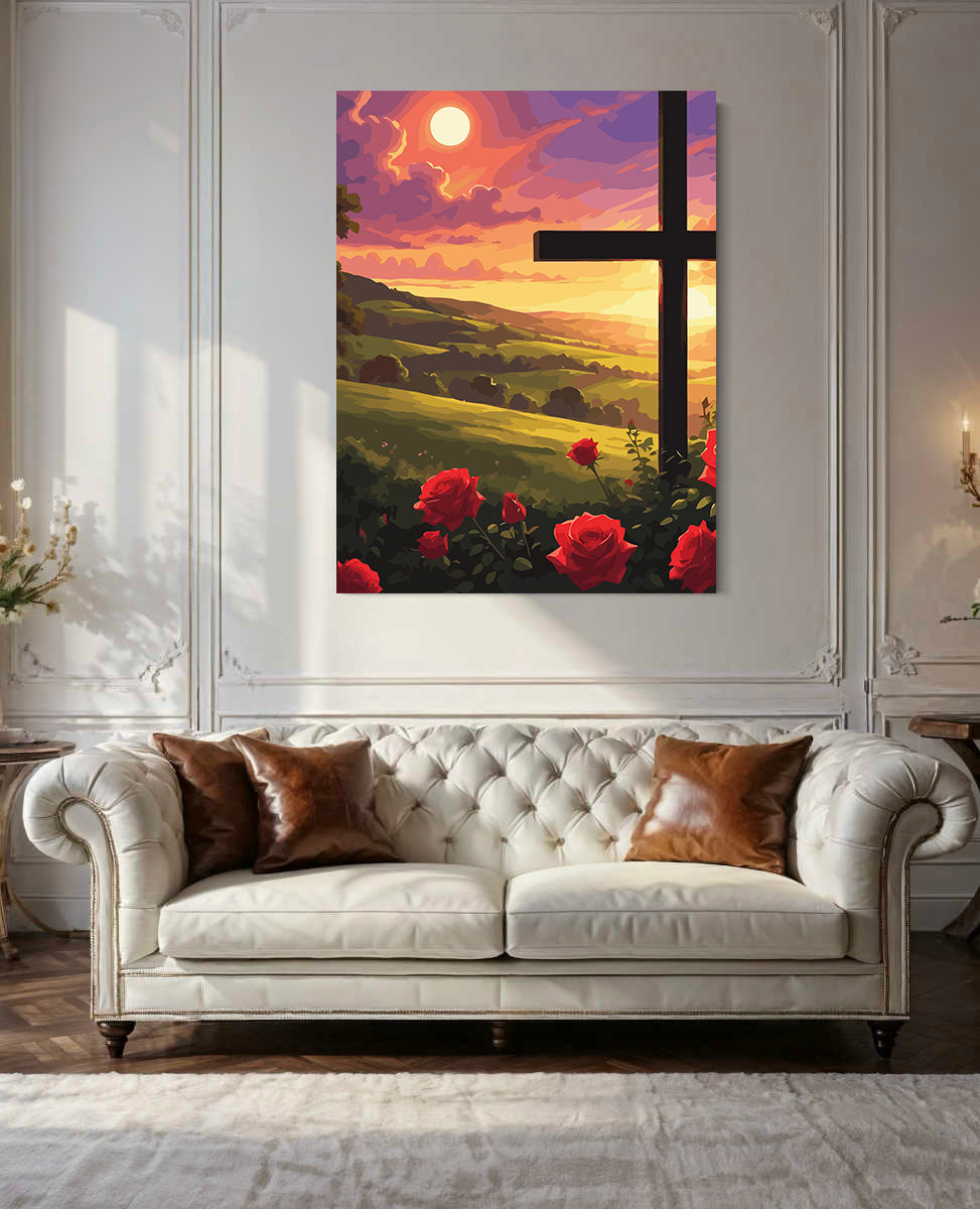 Set Pictură pe numere – Cruce La Apus 6316