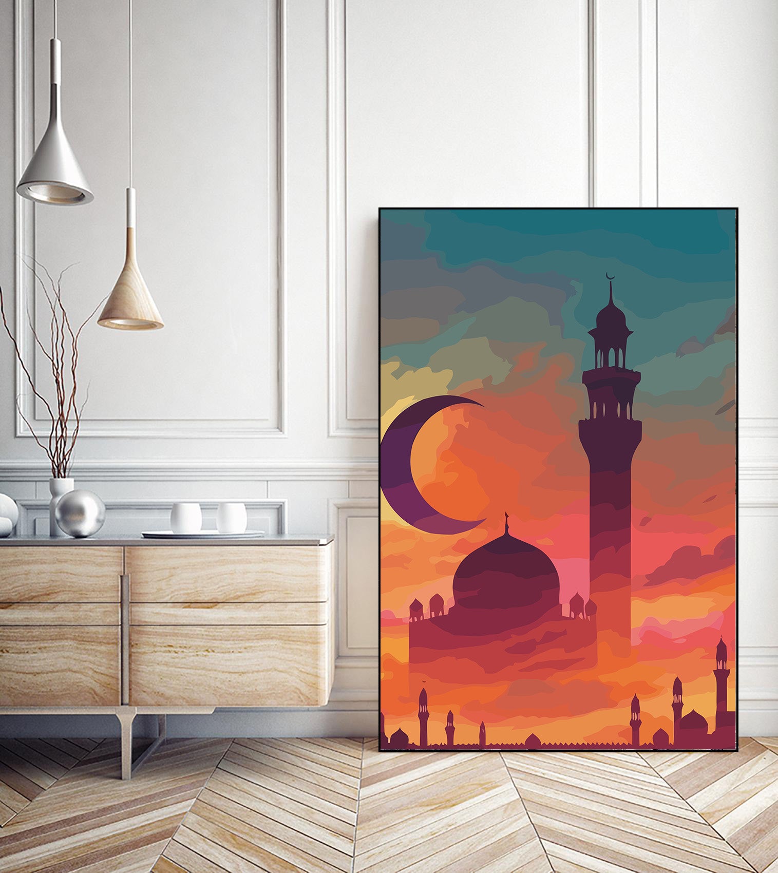 Set Pictură pe numere – Moschee La Apus 6324