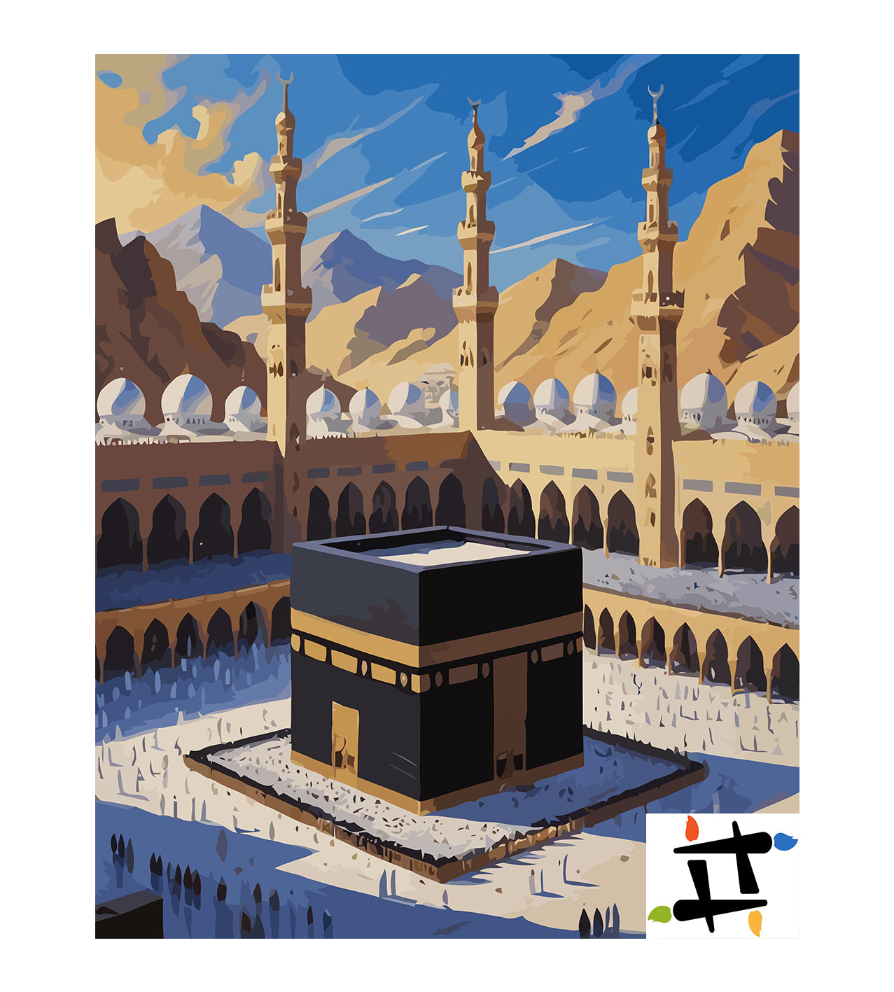 Set Pictură pe numere – Marea Moschee Din Mecca 6337