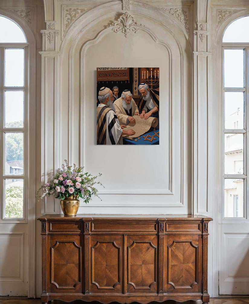 Set Pictură pe numere – Studiul Torei La Sinagogă 6339