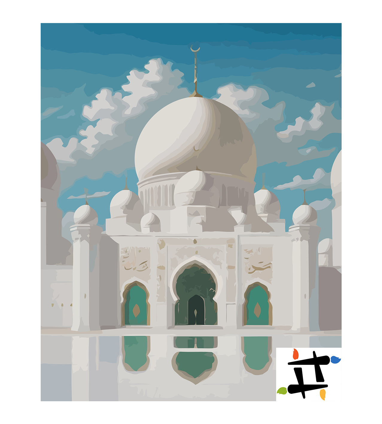 Set Pictură pe numere – Marea Moschee Sheikh Zayed 6341