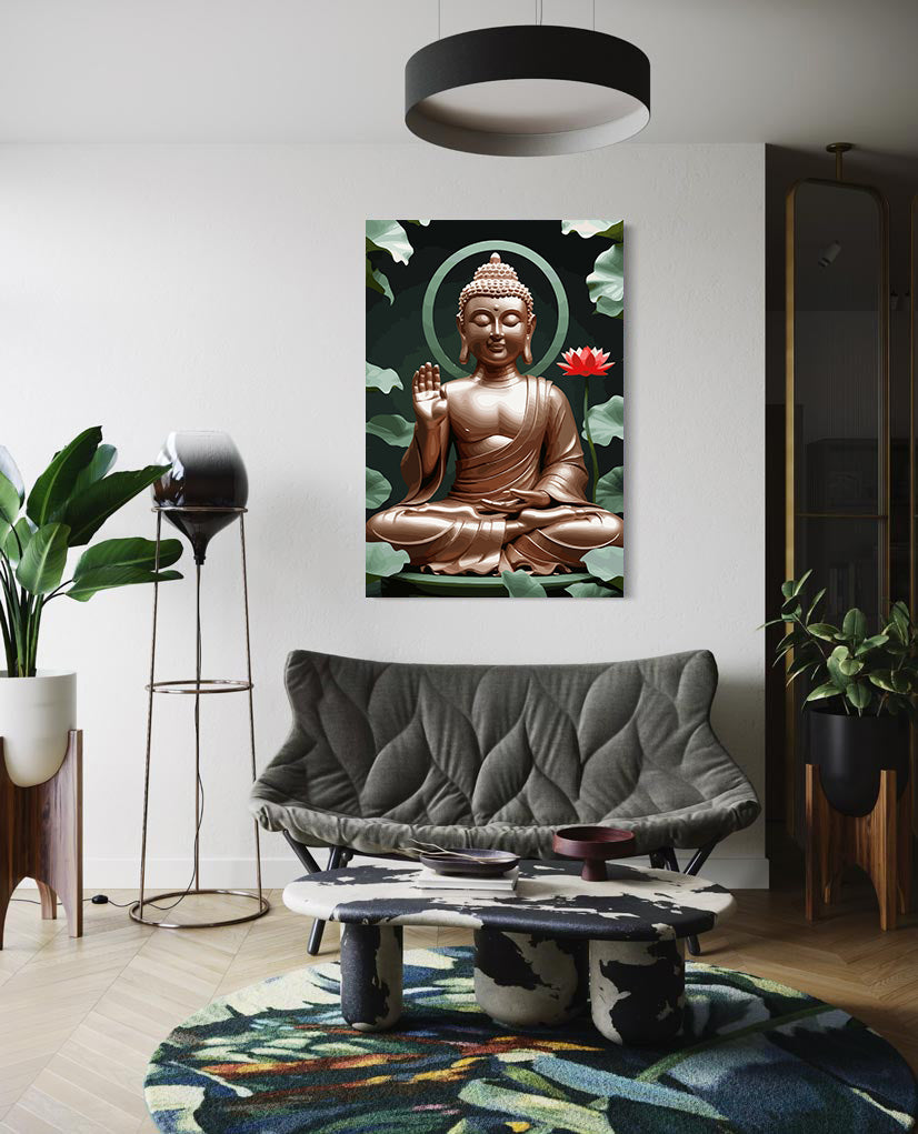 Set Pictură pe numere – Buddha În Poziția Lotus 6356