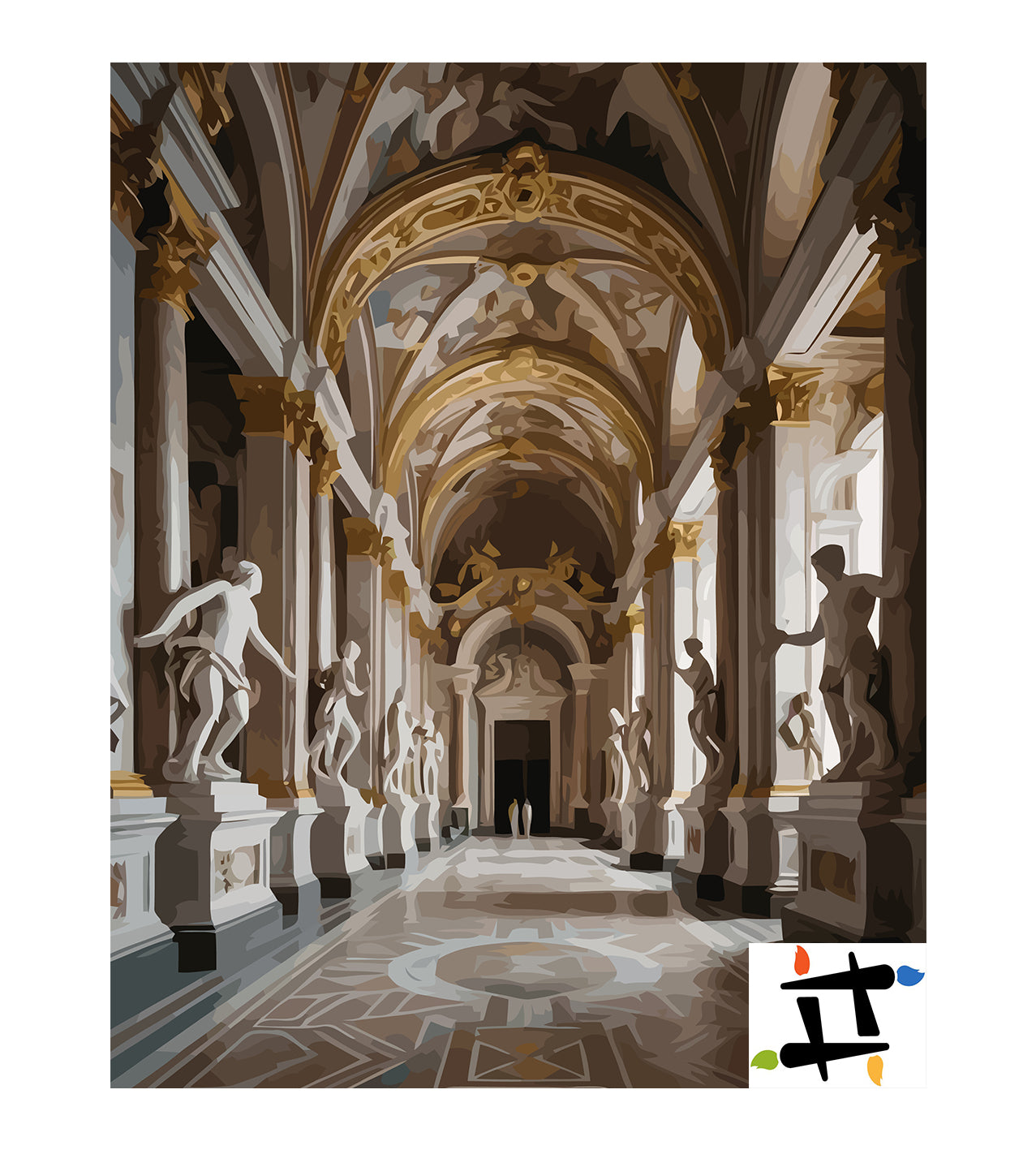 Set Pictură pe numere – Arhitectură În Stil Baroc 6363