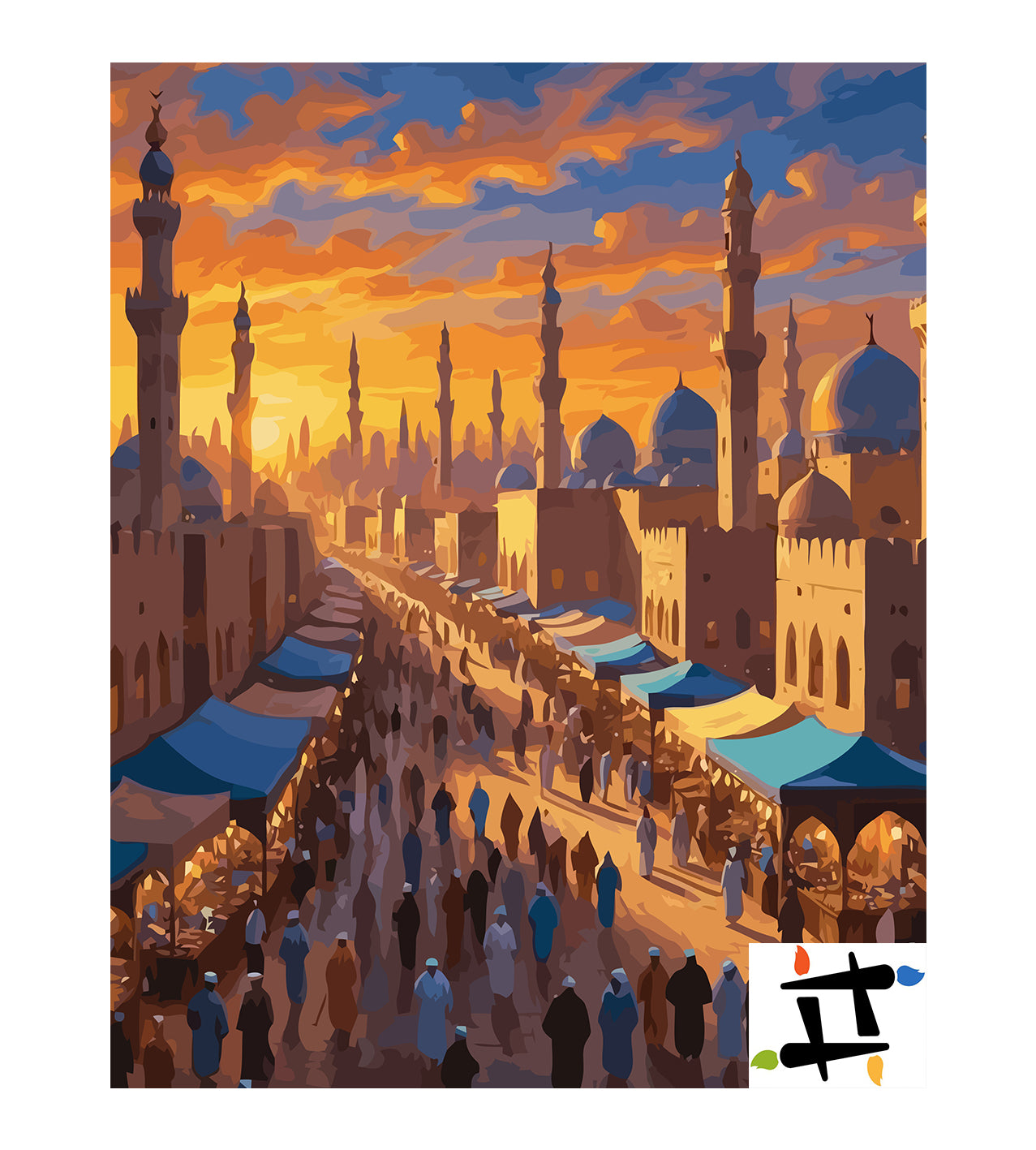 Set Pictură pe numere – Orientul Mijlociu La Apus 6368