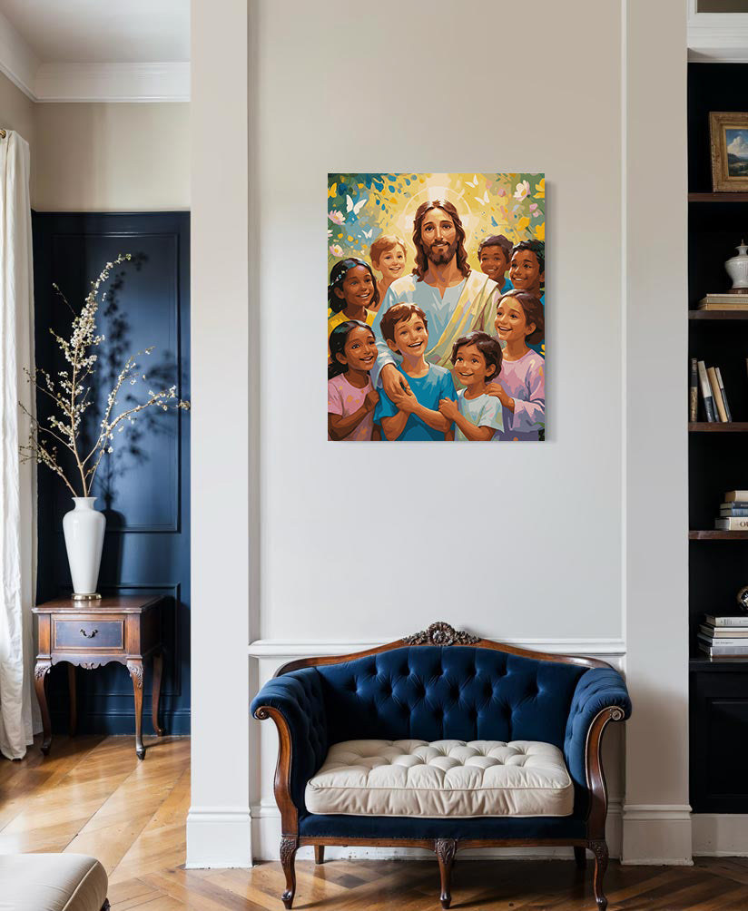 Set Pictură pe numere – Iisus Hristos Și Copiii 6373