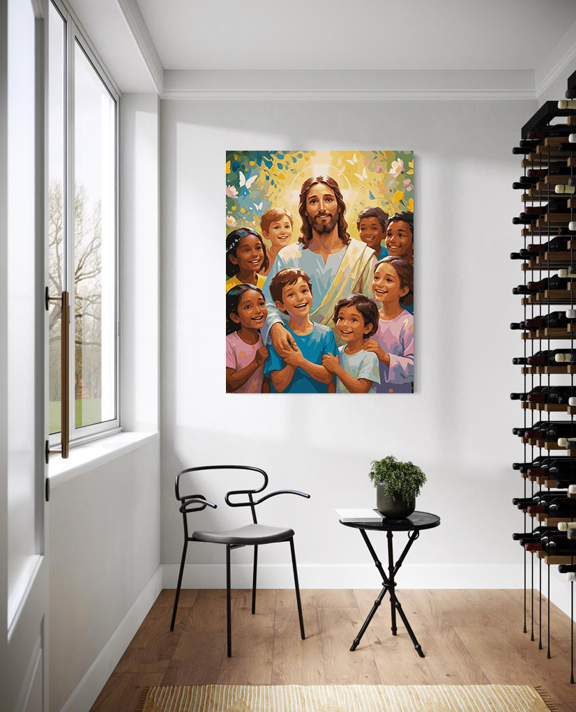 Set Pictură pe numere – Iisus Hristos Și Copiii 6373