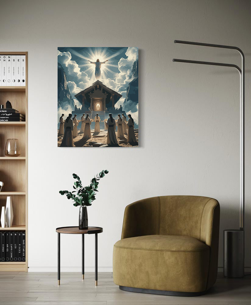 Set Pictură pe numere – Înălțarea Domnului La Cer 6398