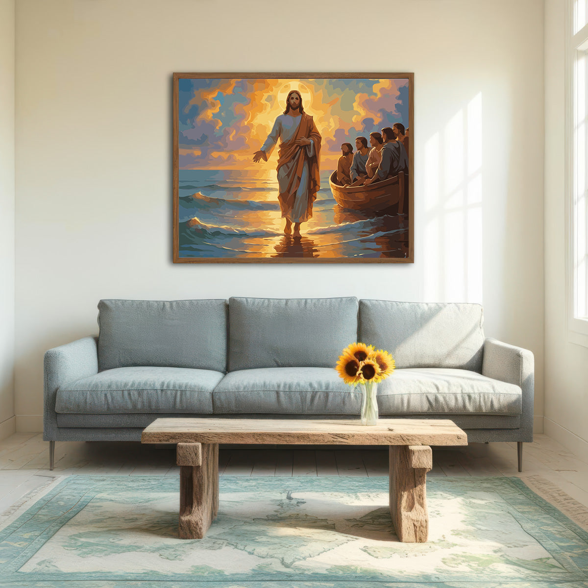 Set Pictură pe numere – Iisus Mergând Pe Apă 6402