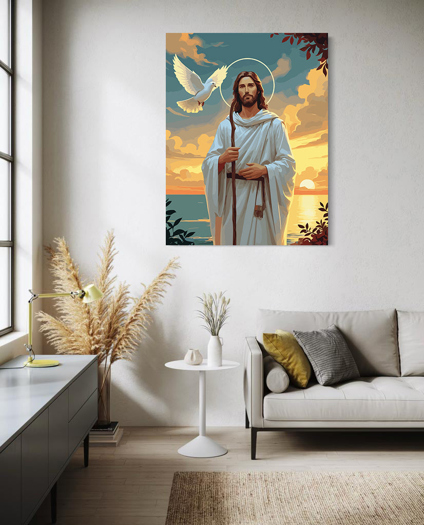 Set Pictură pe numere – Păstorul Cel Bun 6416