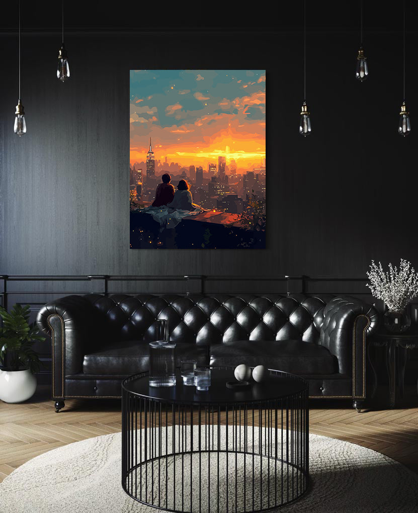 Set Pictură pe numere – Îndrăgostiți La Apus 6423