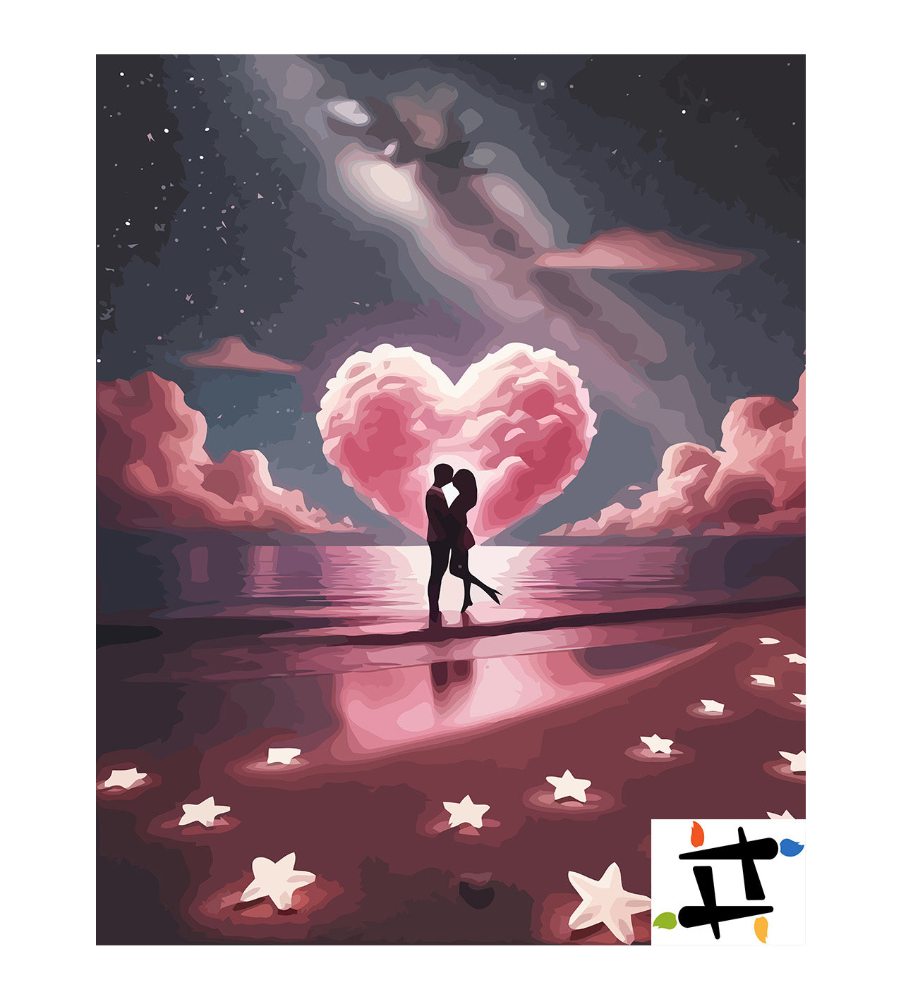 Set Pictură pe numere – Îndrăgostiți 6426