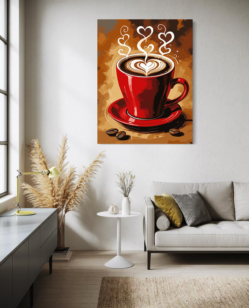 Set Pictură pe numere – Cafea Cu Iubire 6438