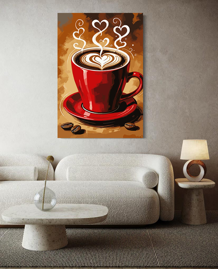 Set Pictură pe numere – Cafea Cu Iubire 6438