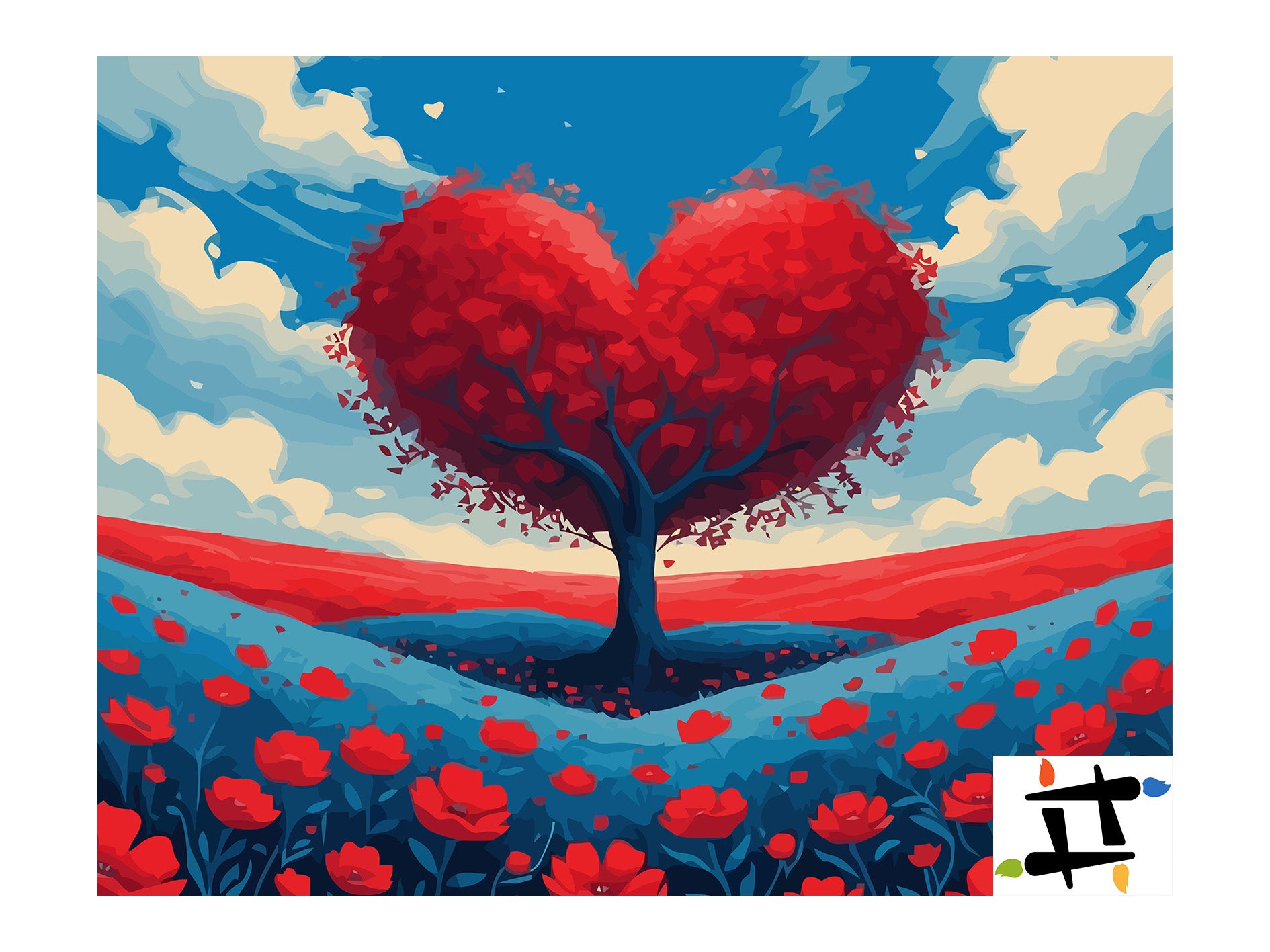 Set Pictură pe numere – Copacul Iubirii 6451