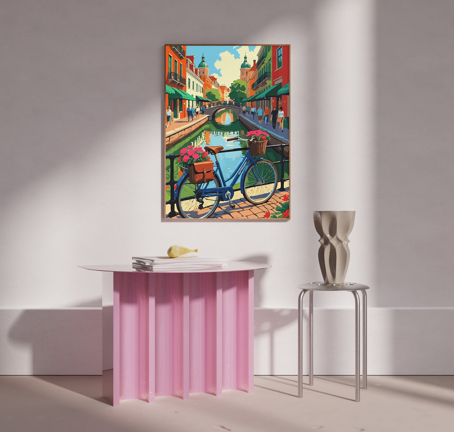 Set Pictură pe numere – Bicicletă Cu Flori 6453