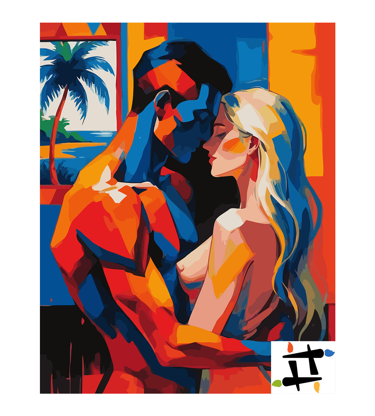 Set Pictură pe numere – Cuplu Îndrăgostit 6456