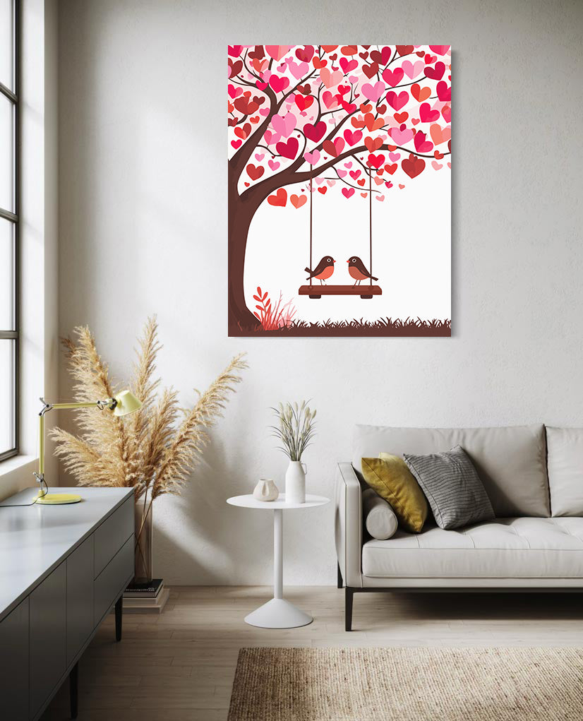 Set Pictură pe numere – Păsărele Îndrăgostite 6464