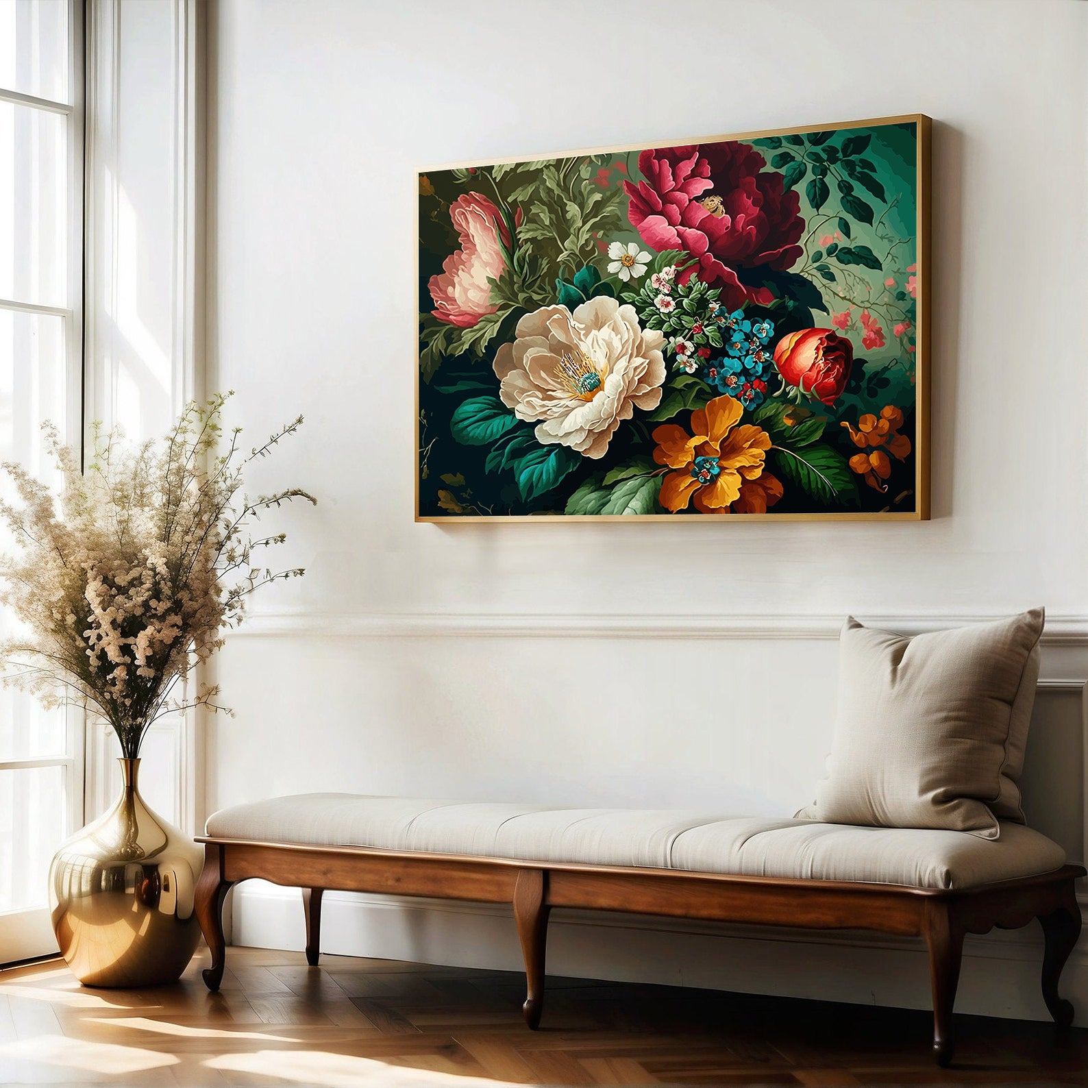 Pictura pe Numere Flori Multicolore 6466