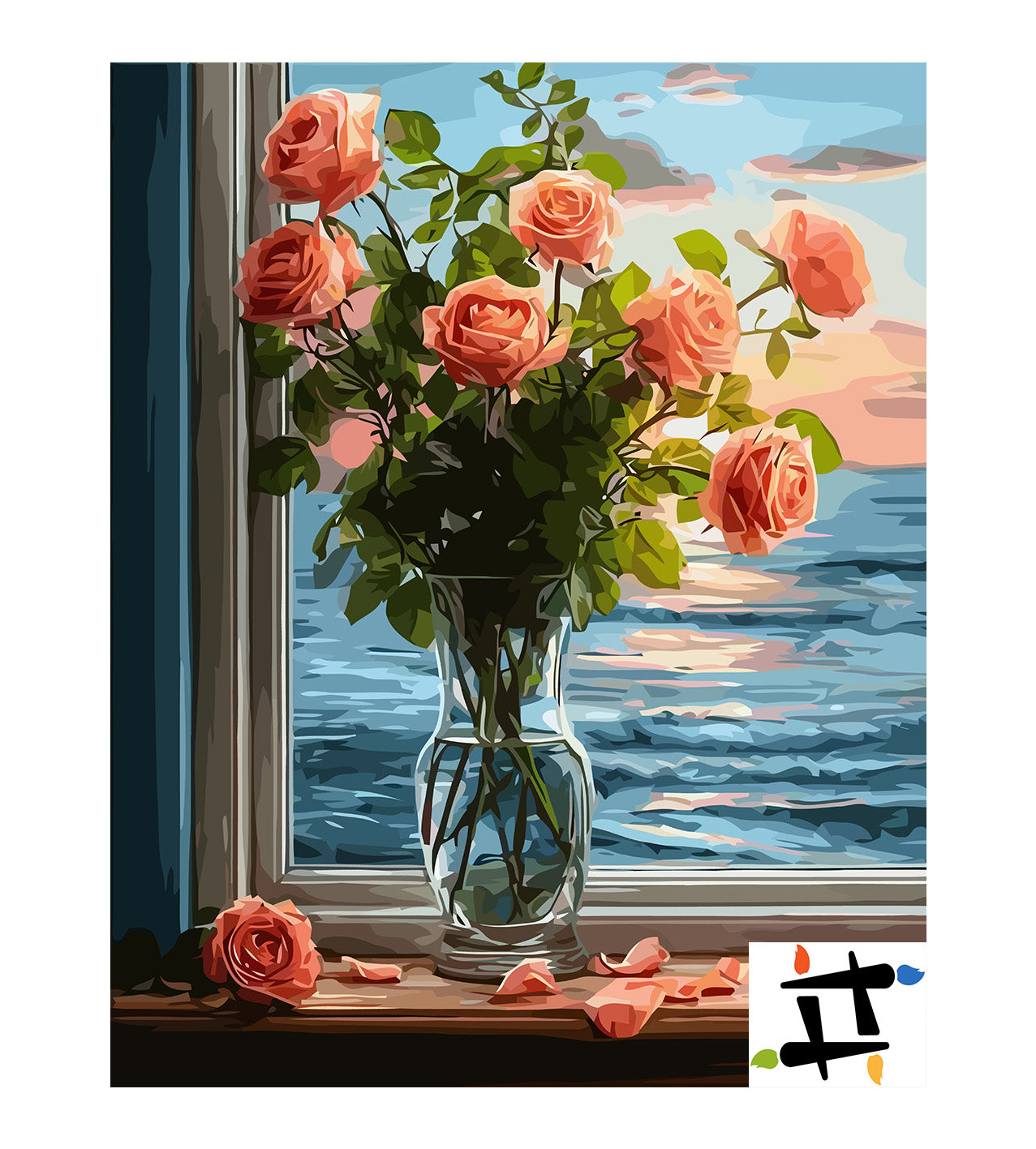 Pictura pe Numere – Apusul din fereastra 6627