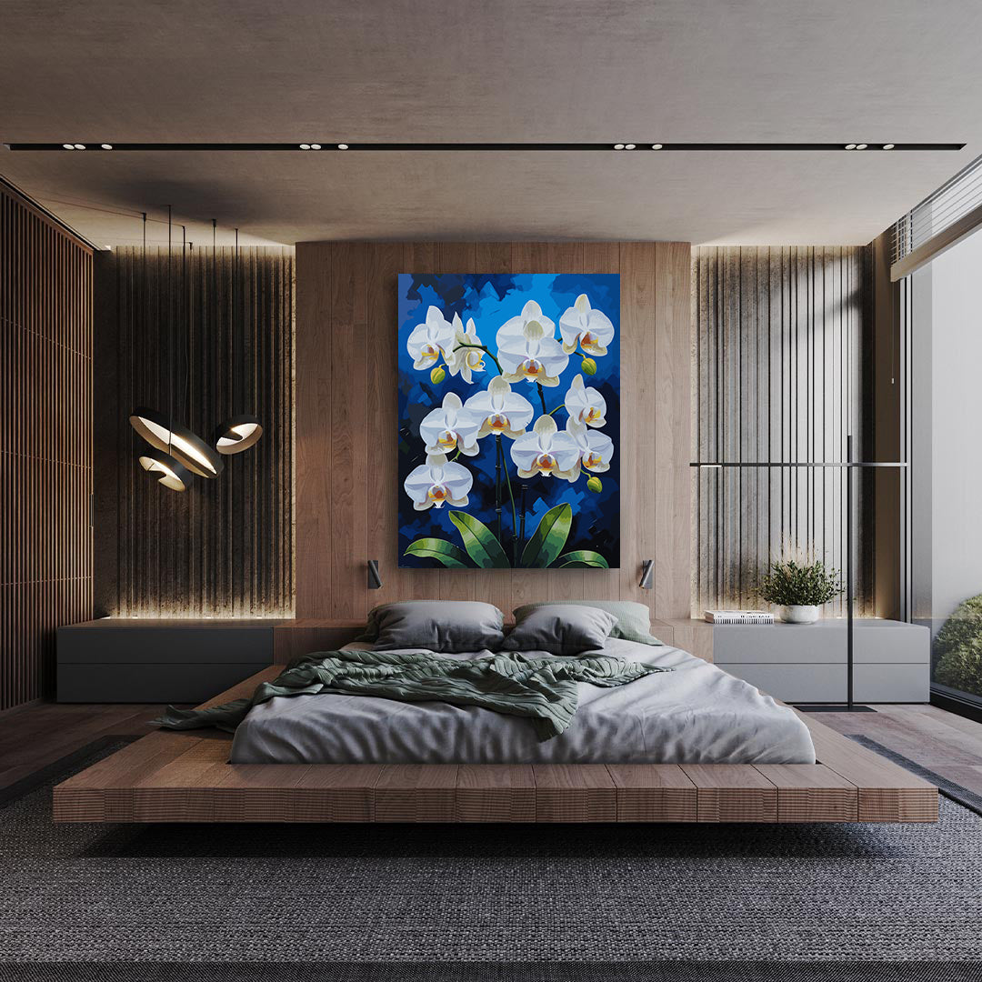 Set Pictură pe numere – Orhideea Albă 6820