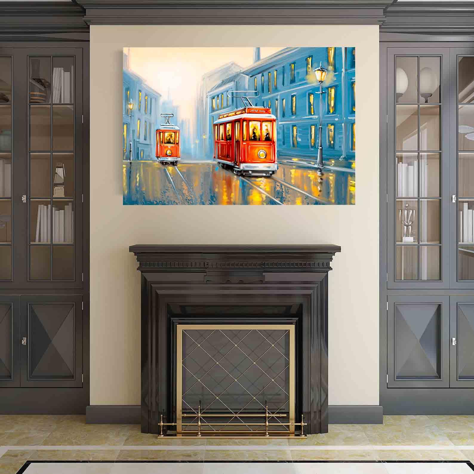 Tableau sur toile - Vieux Tramway
