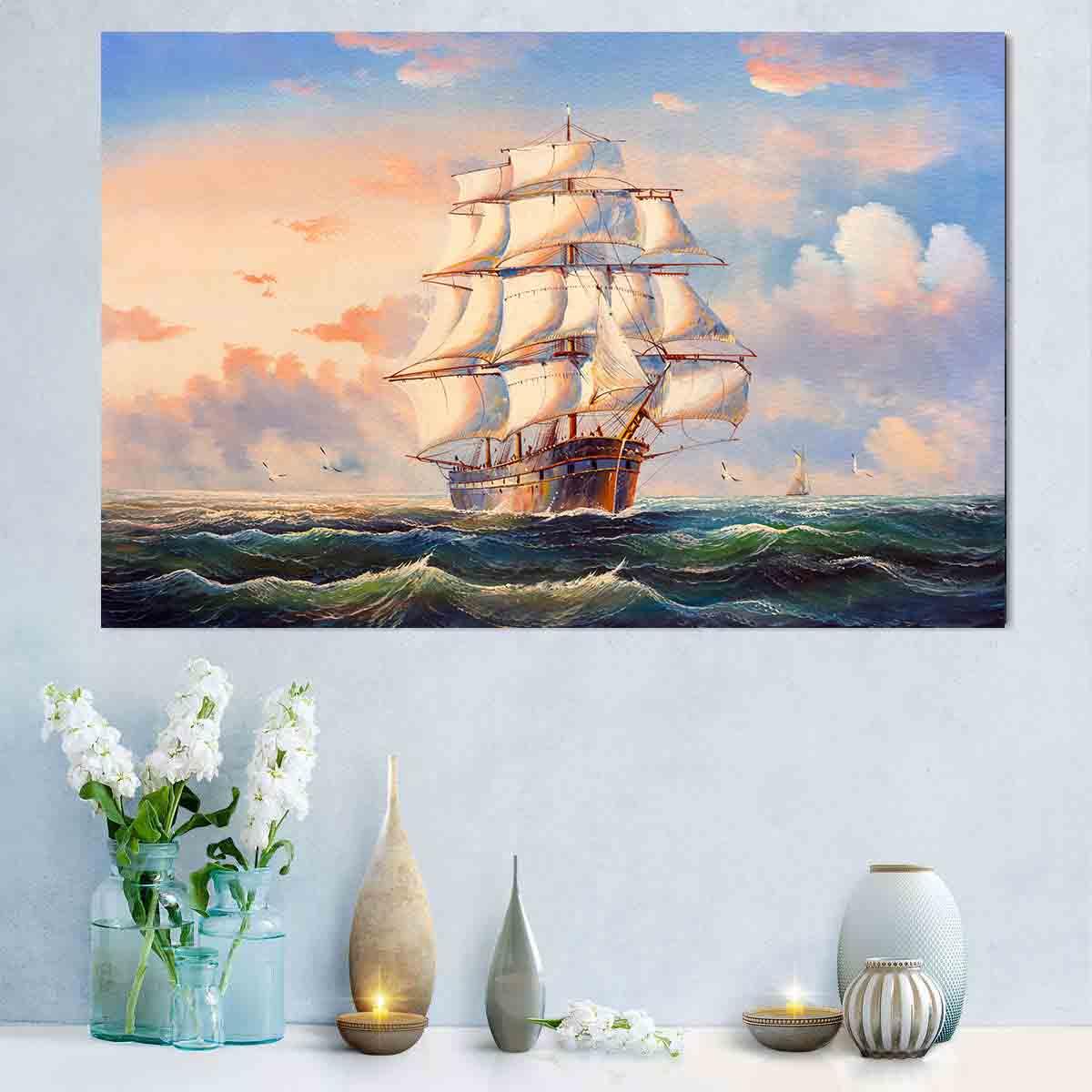 Tableau sur toile - Voilier