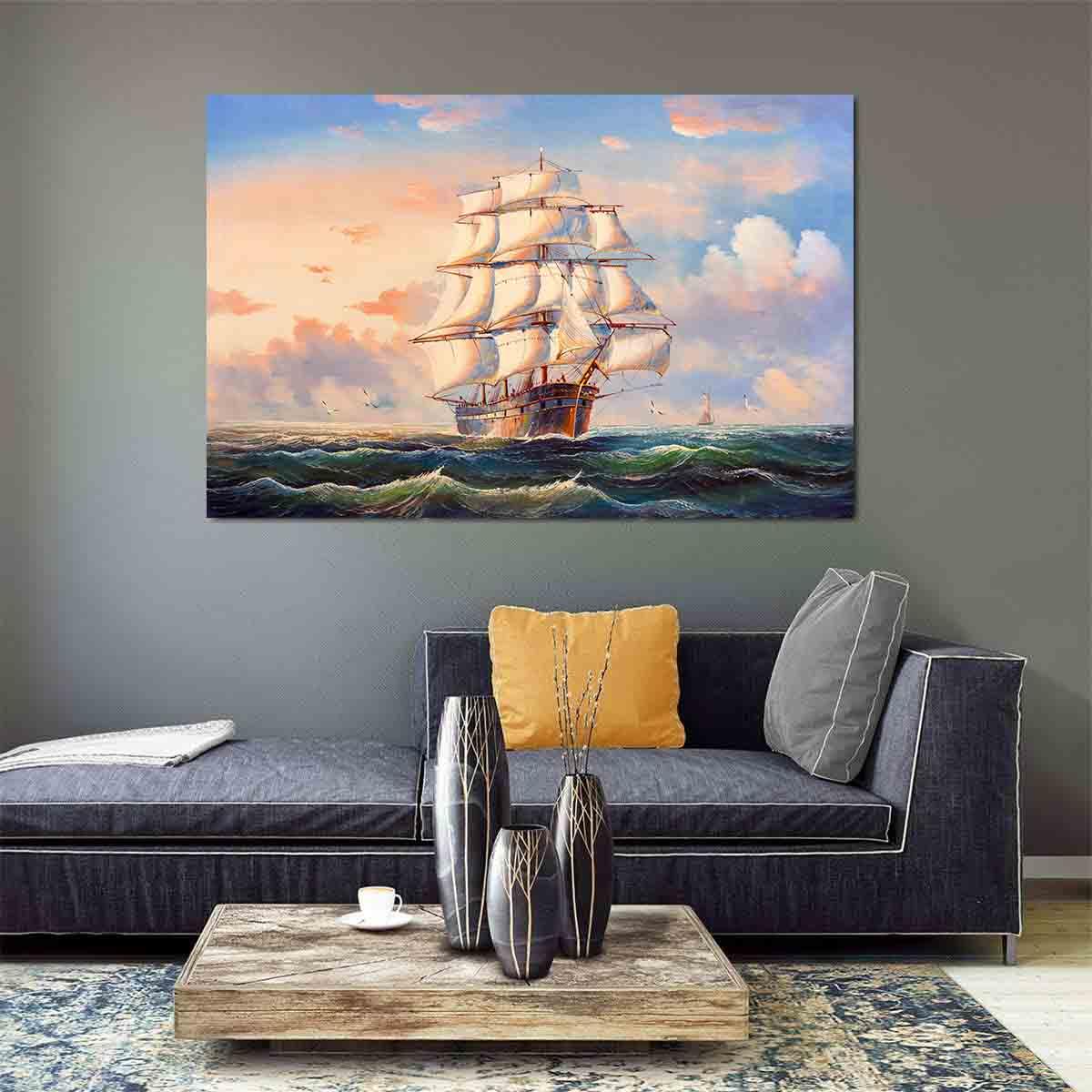 Tableau sur toile - Voilier