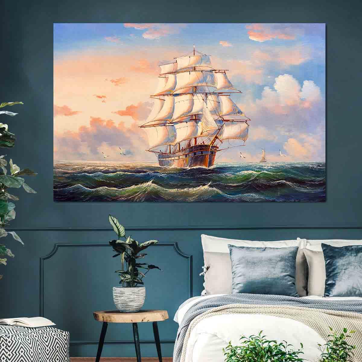 Tableau sur toile - Voilier