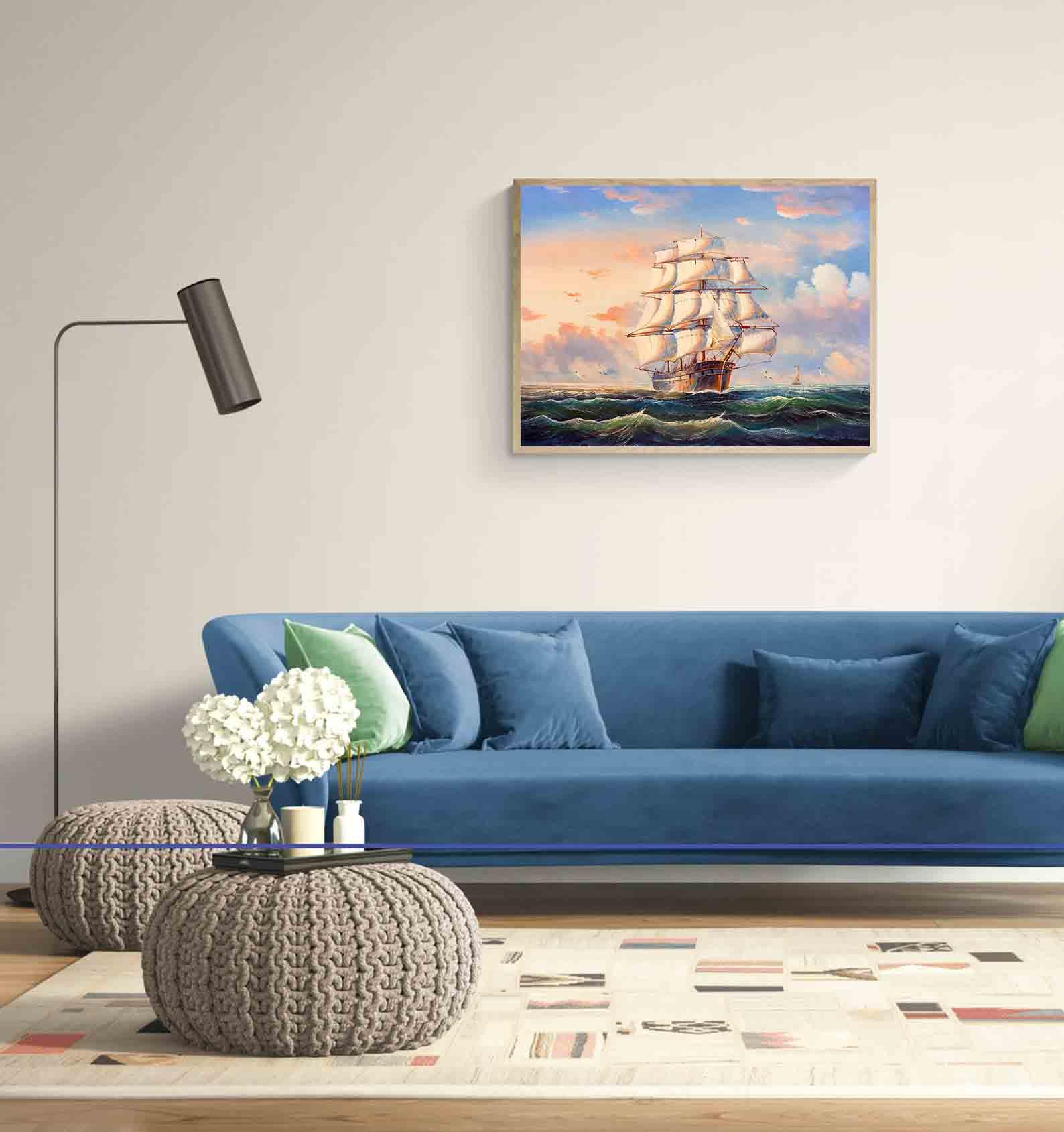 Tableau sur toile - Voilier