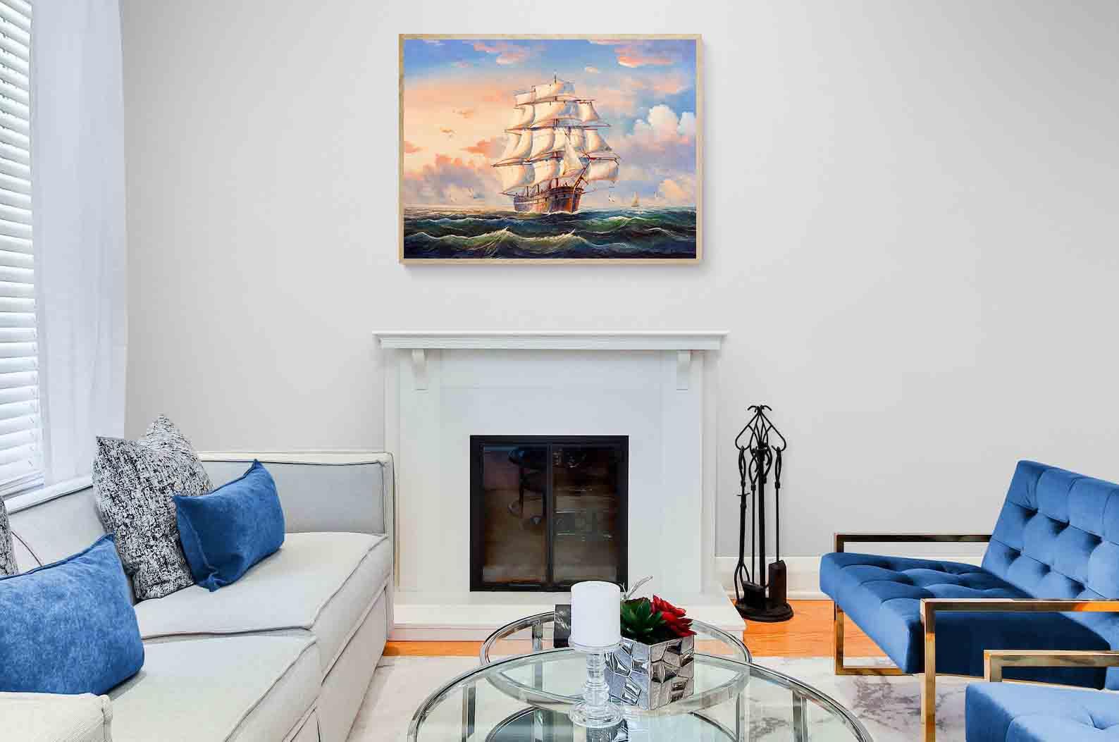 Tableau sur toile - Voilier