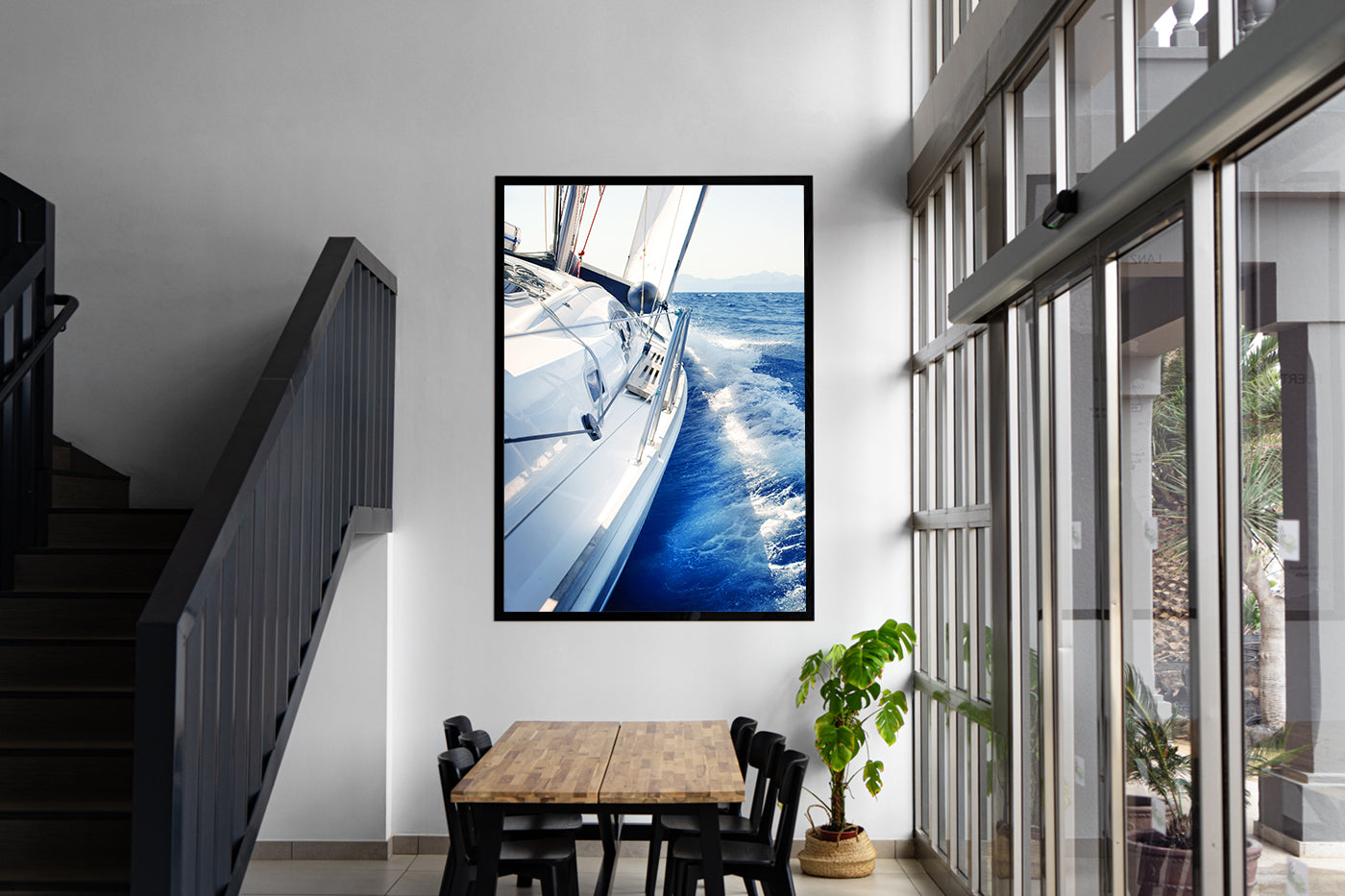 Peinture sur toile - Yachting