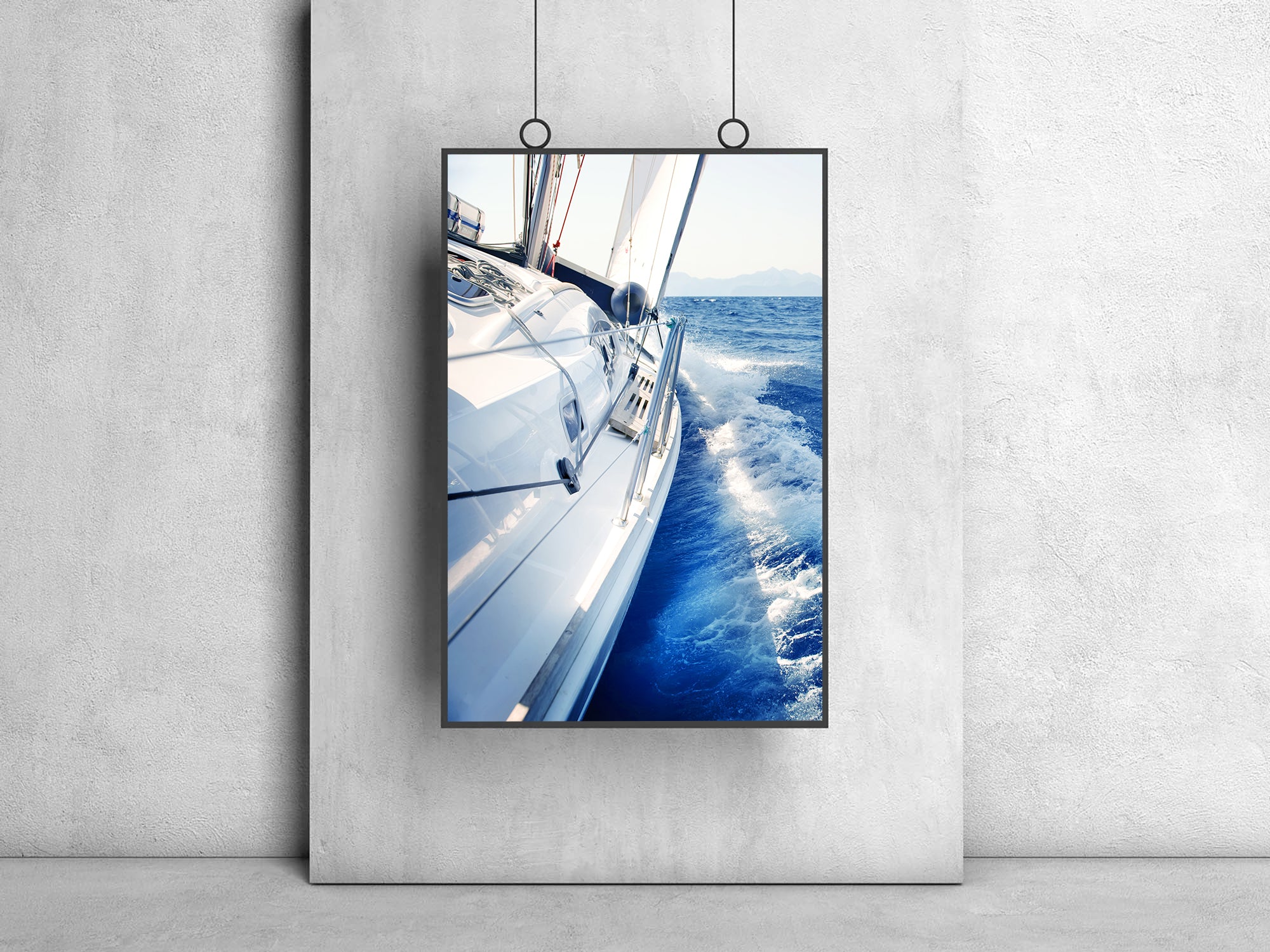 Peinture sur toile - Yachting