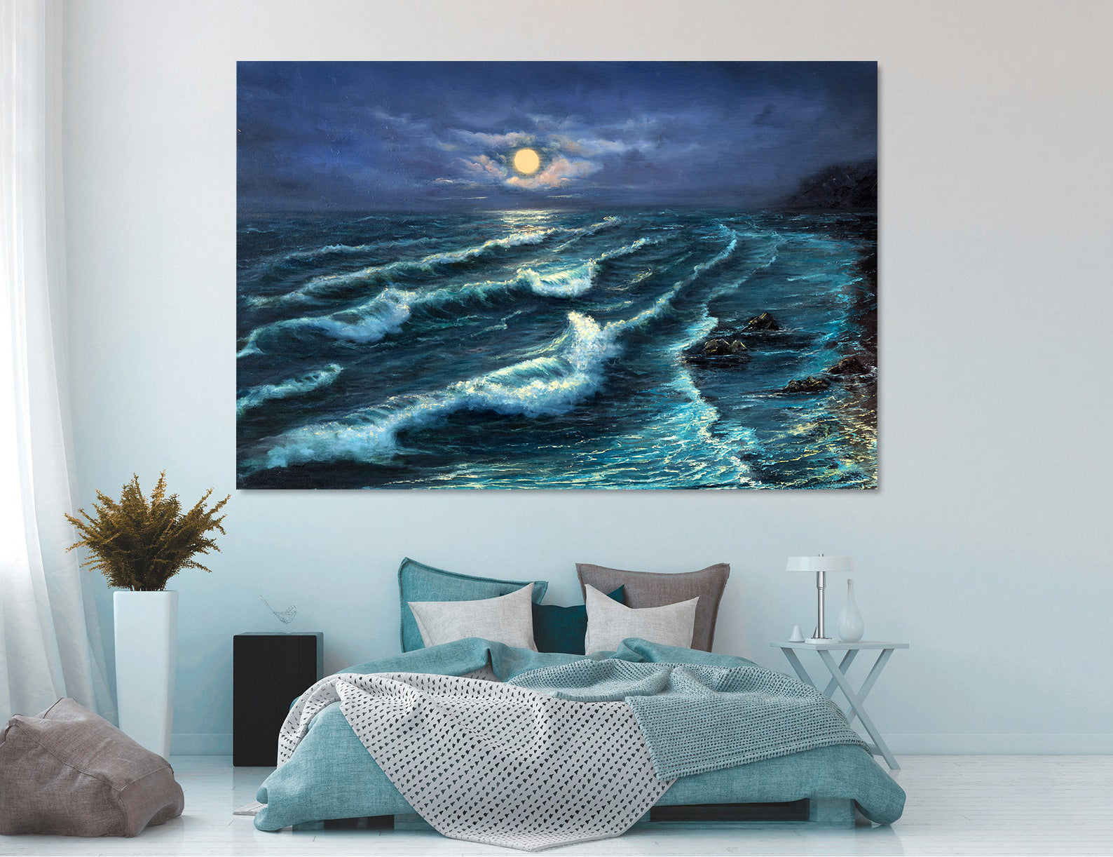 Peinture sur toile - Vagues de la mer
