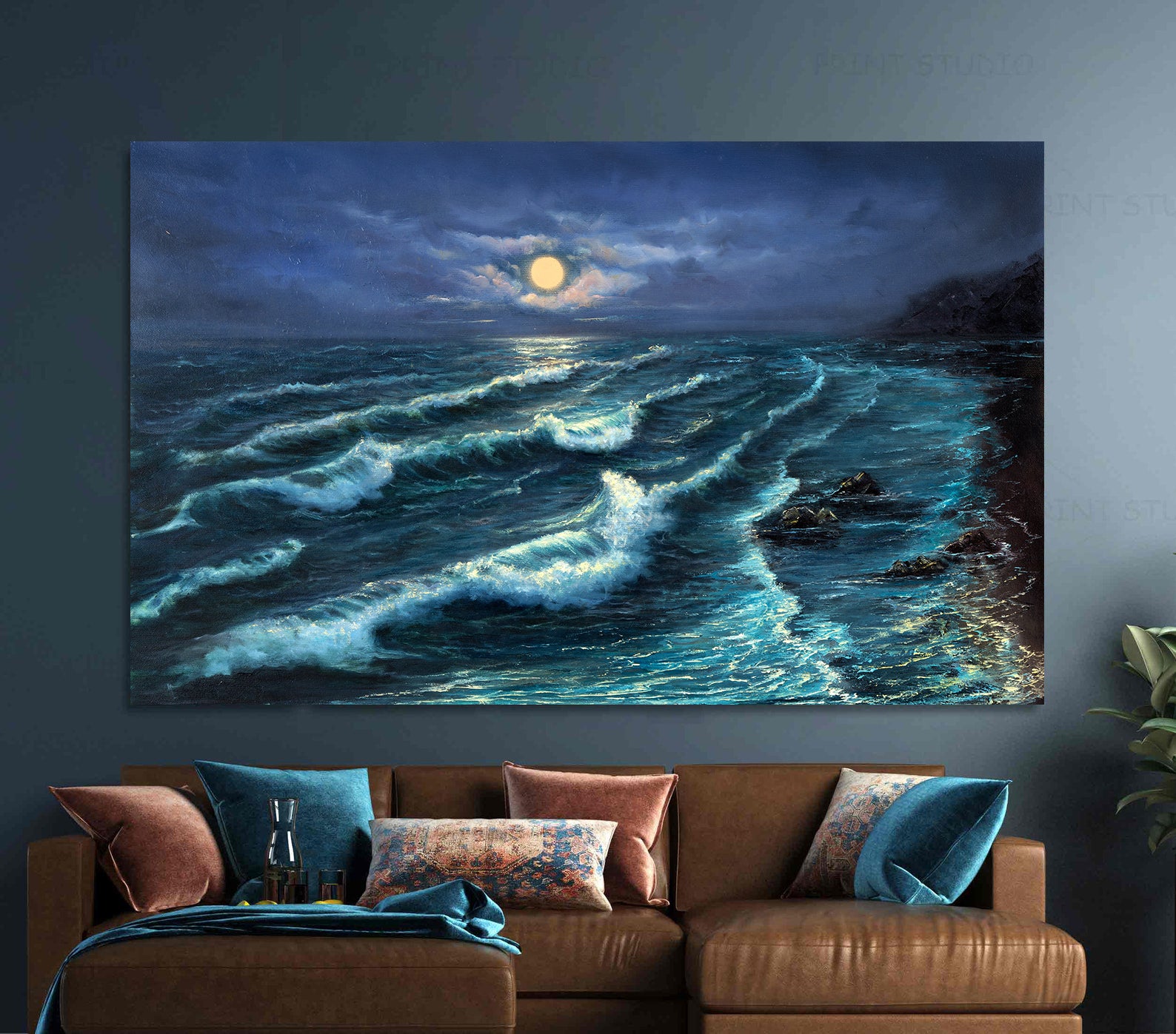 Peinture sur toile - Vagues de la mer