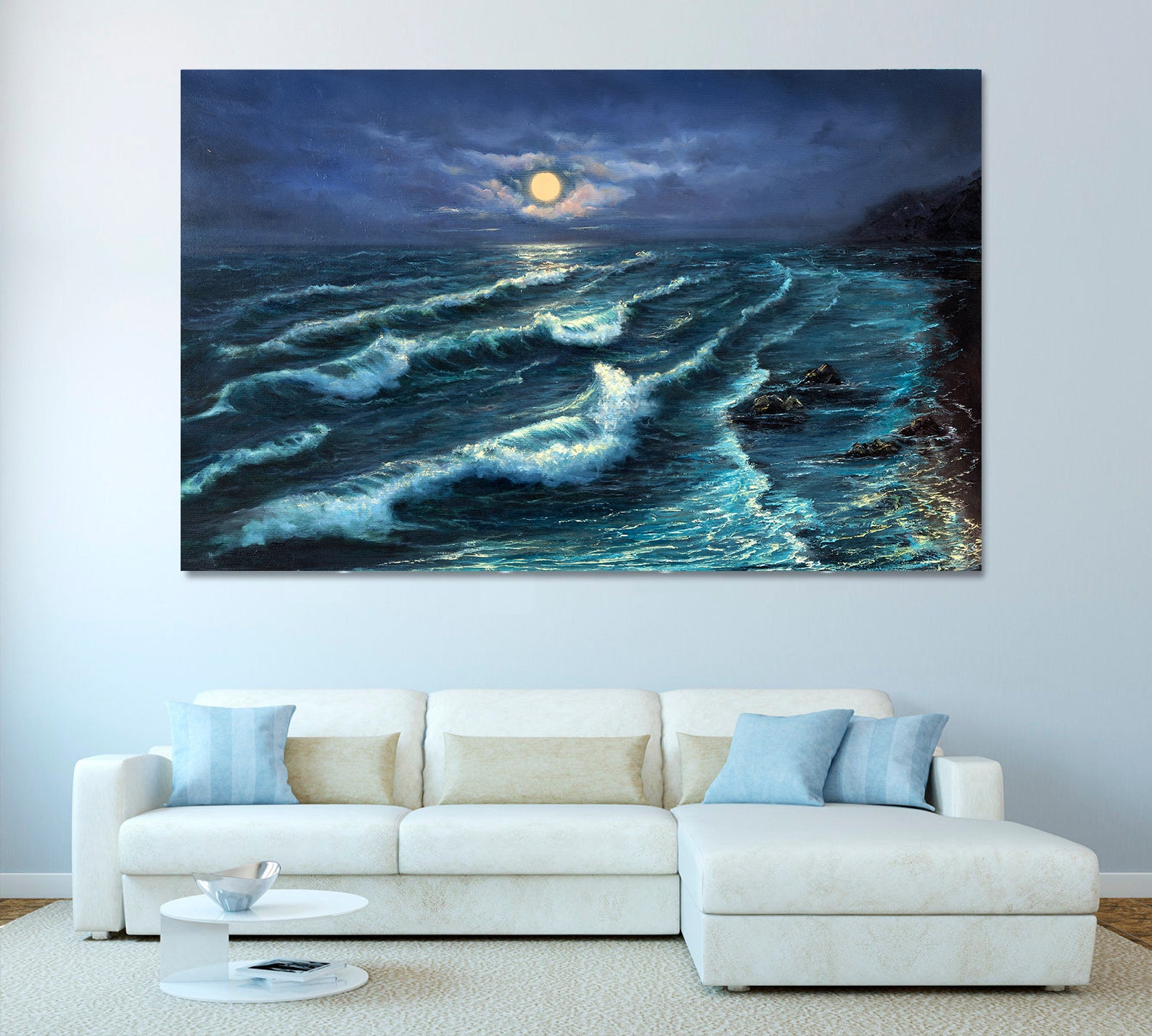 Peinture sur toile - Vagues de la mer