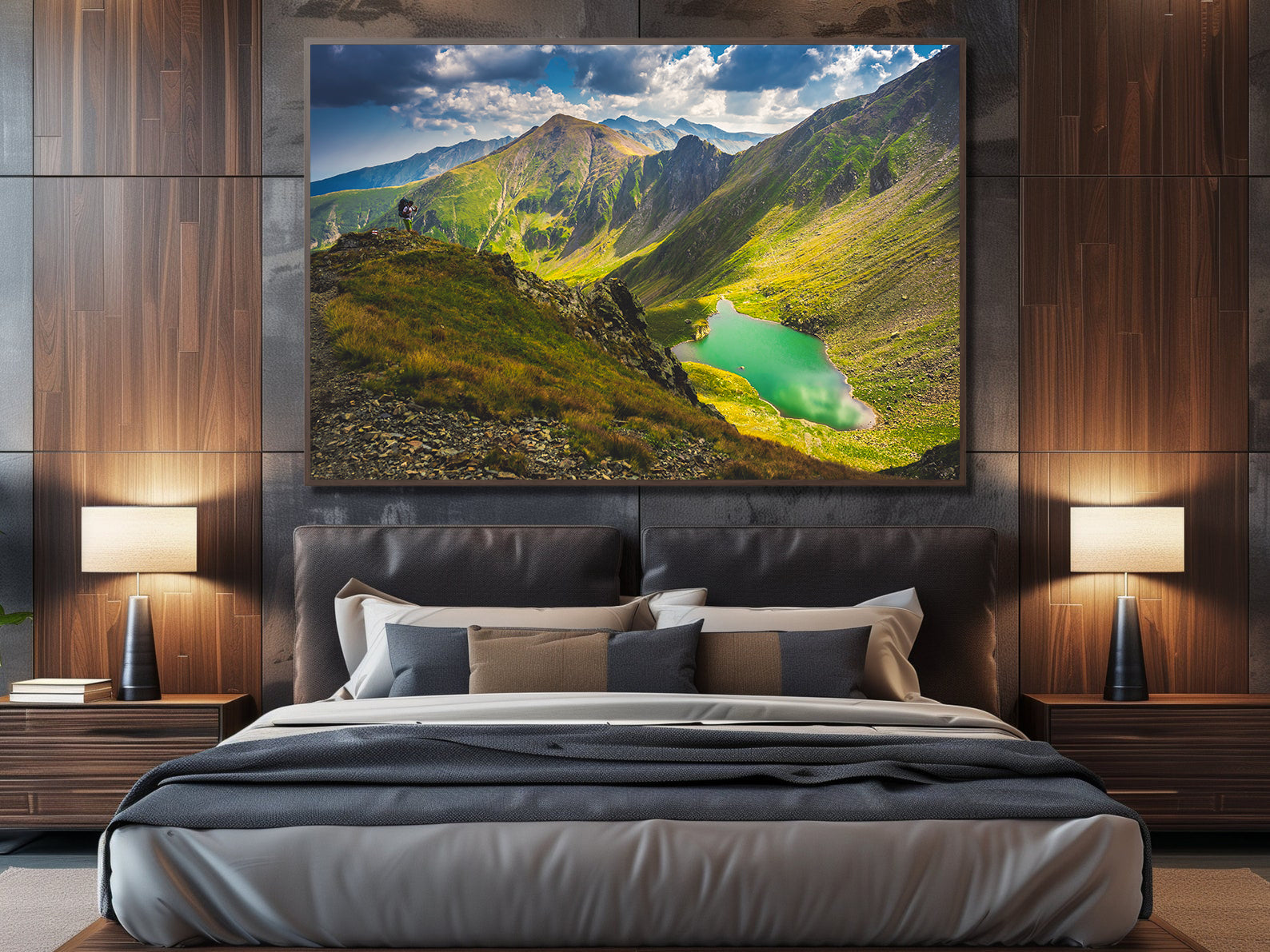 Leinwandbild - Bergsee