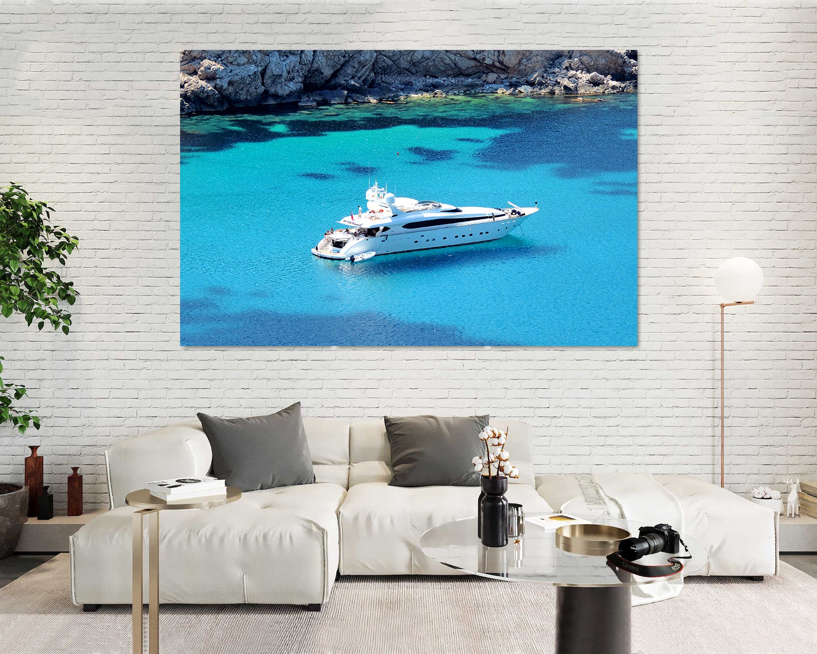 Peinture sur toile - Superyacht Moiara Amaya