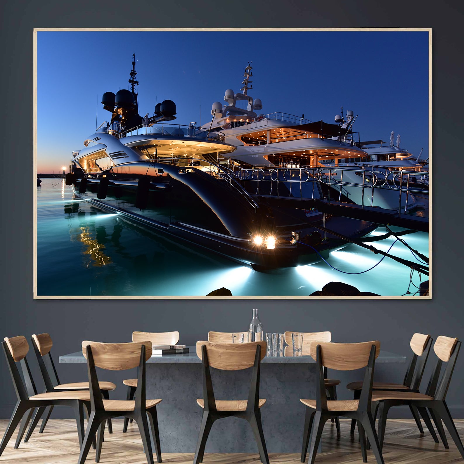 Peinture sur toile - Yachts de luxe