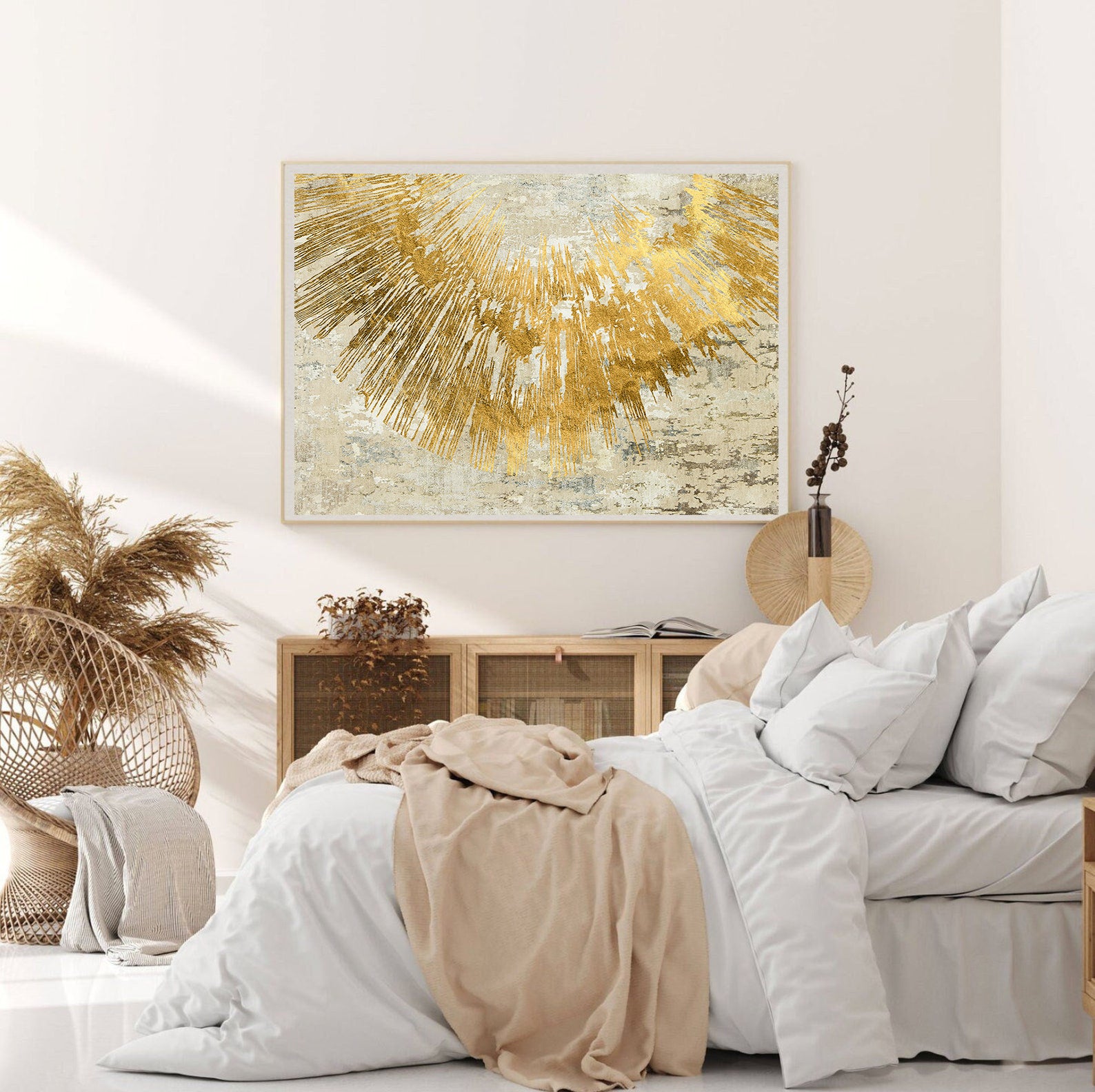 Tablou Canvas - Abstract Auriu