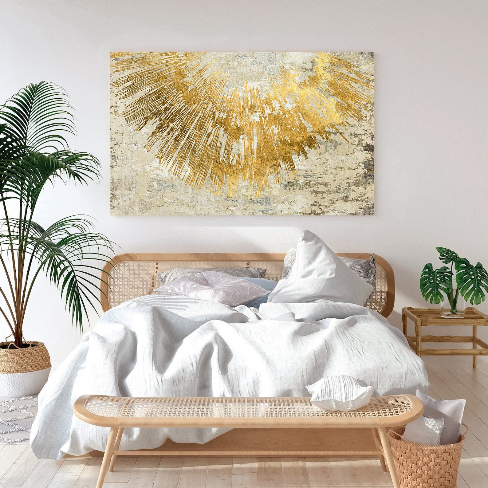Tablou Canvas - Abstract Auriu