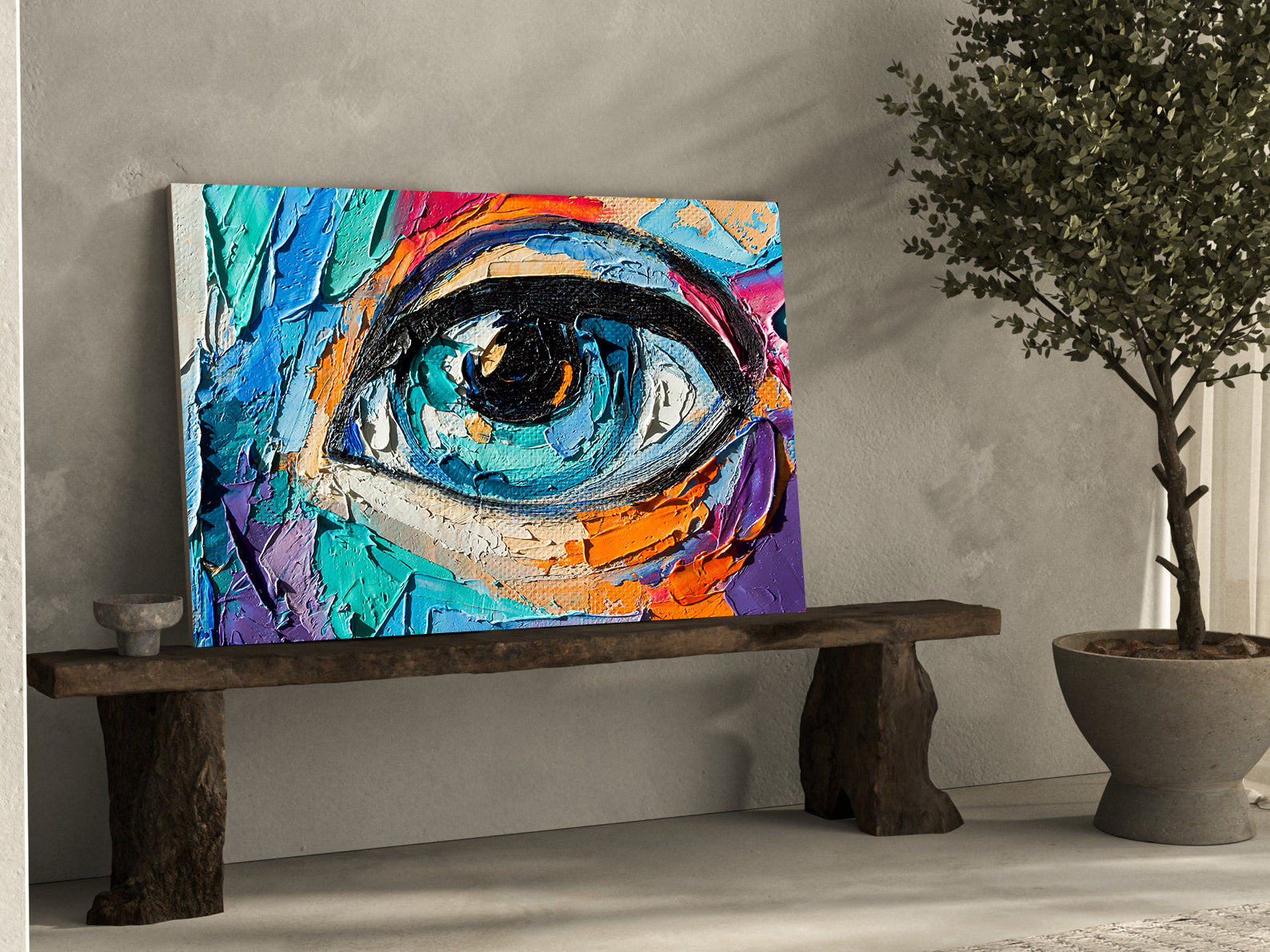 Tablou Canvas - Ochi Multicolor