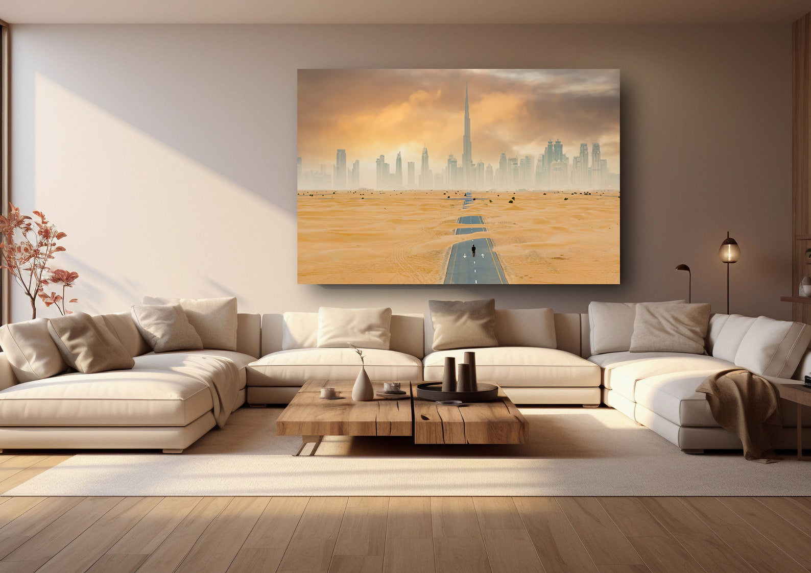 Peinture sur toile - Désert de Dubaï