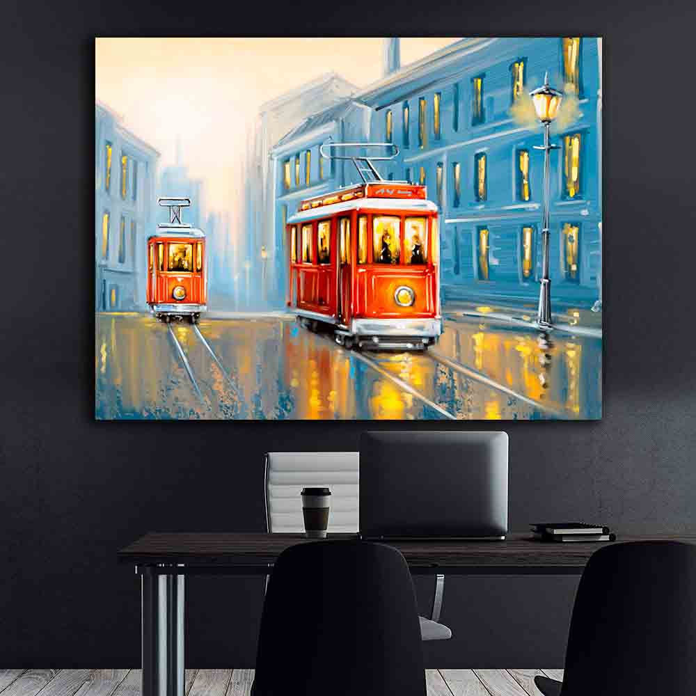 Tableau sur toile - Vieux Tramway