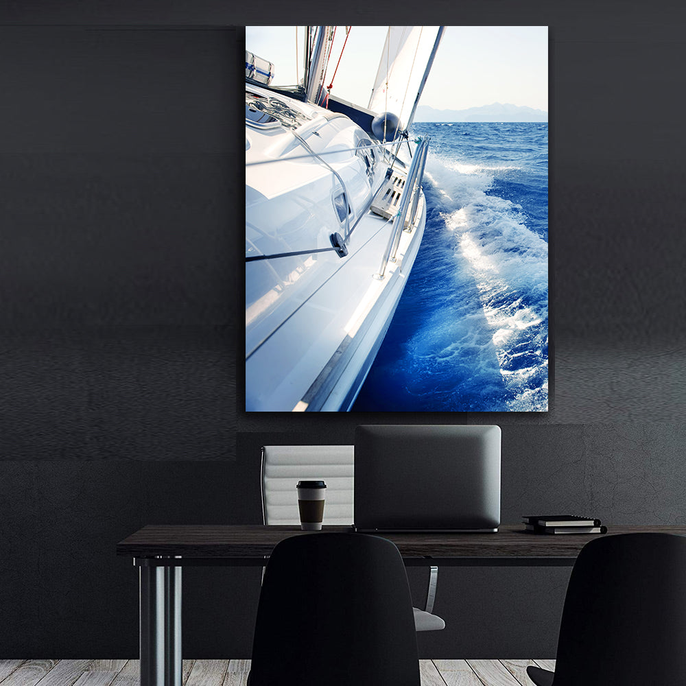 Peinture sur toile - Yachting