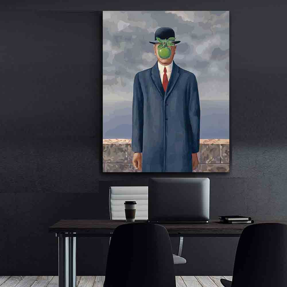 Tablou Canvas - Fiul Omului de Rene Magritte